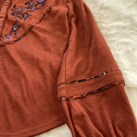 Free People Tops Free People Sundance Kid Henley Top size XS - Picture 7 of 9